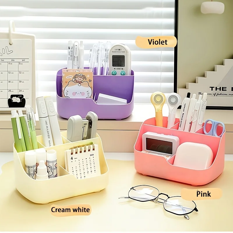 A Five-Compartment Desk Organizer And Drawer Storage Box, Multifunctional Office Pen Holder, Large-Capacity Desktop Storage Box thumbnail 6