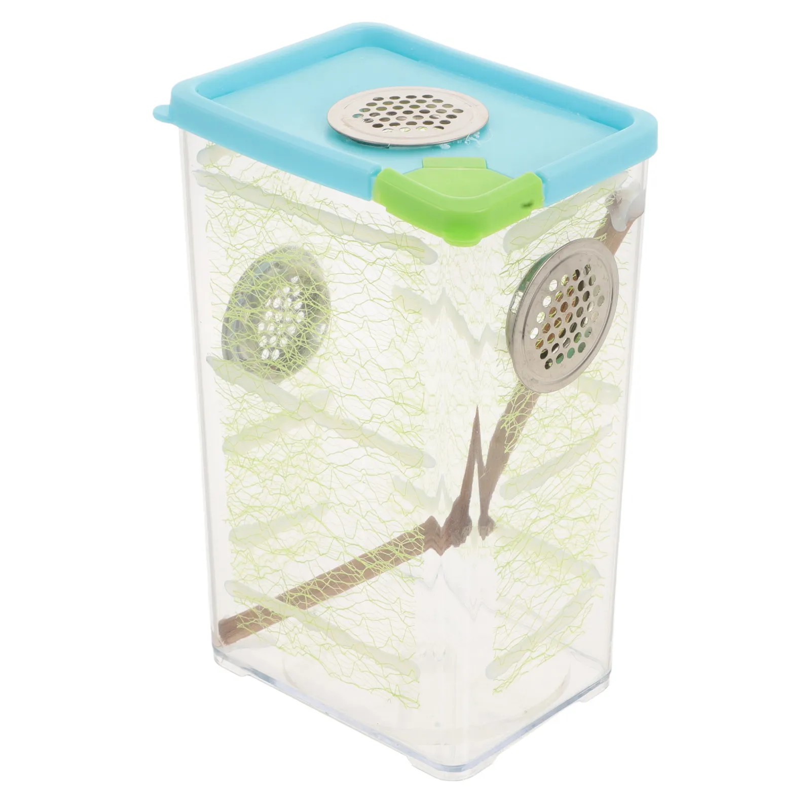 1Set Mantis Stick Insect Enclosure Transparent Insect Breeding Box Easy Clean Home Reptile Feeding Tank Habitat Terrarium