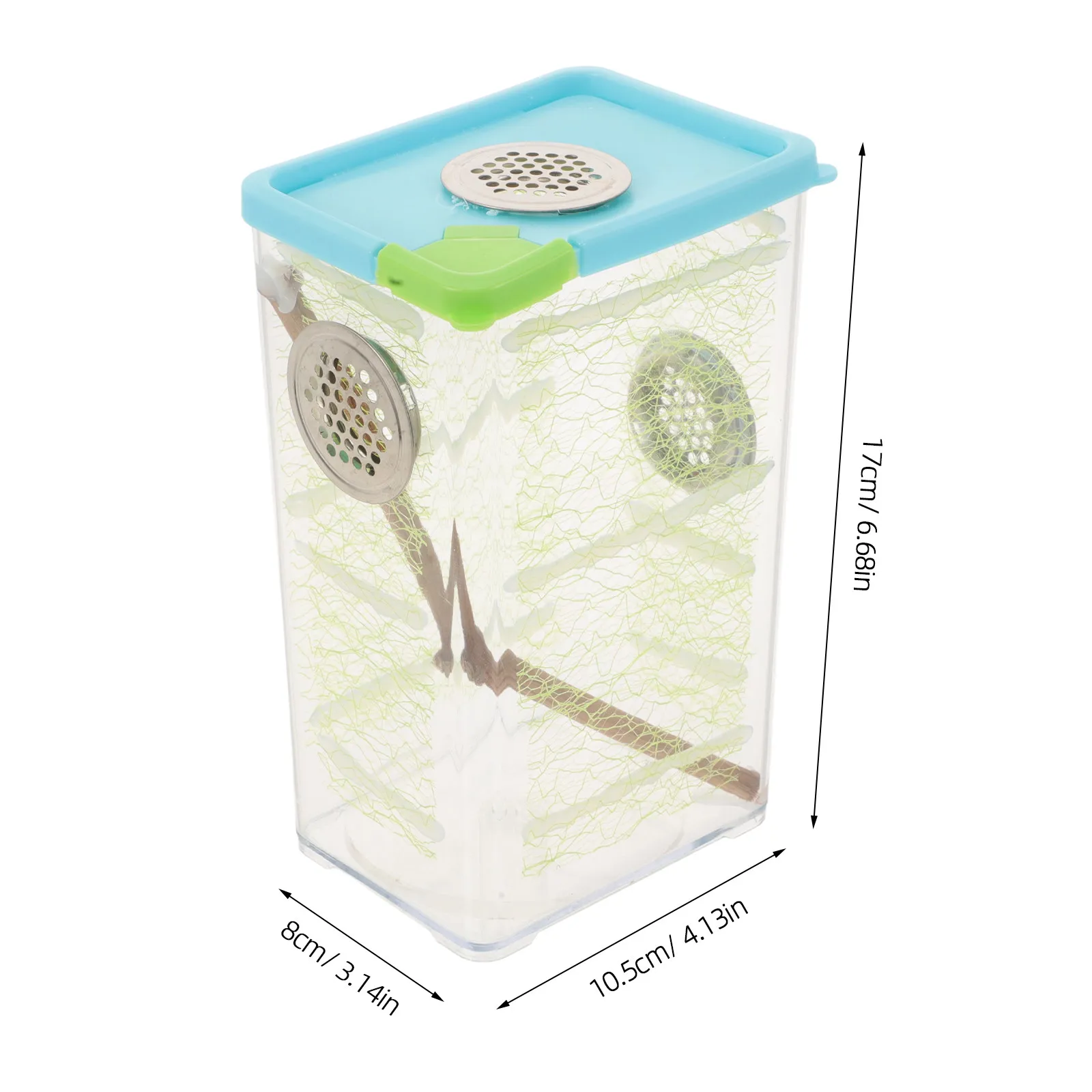 1Set Mantis Stick Insect Enclosure Transparent Insect Breeding Box Easy Clean Home Reptile Feeding Tank Habitat Terrarium thumbnail 3