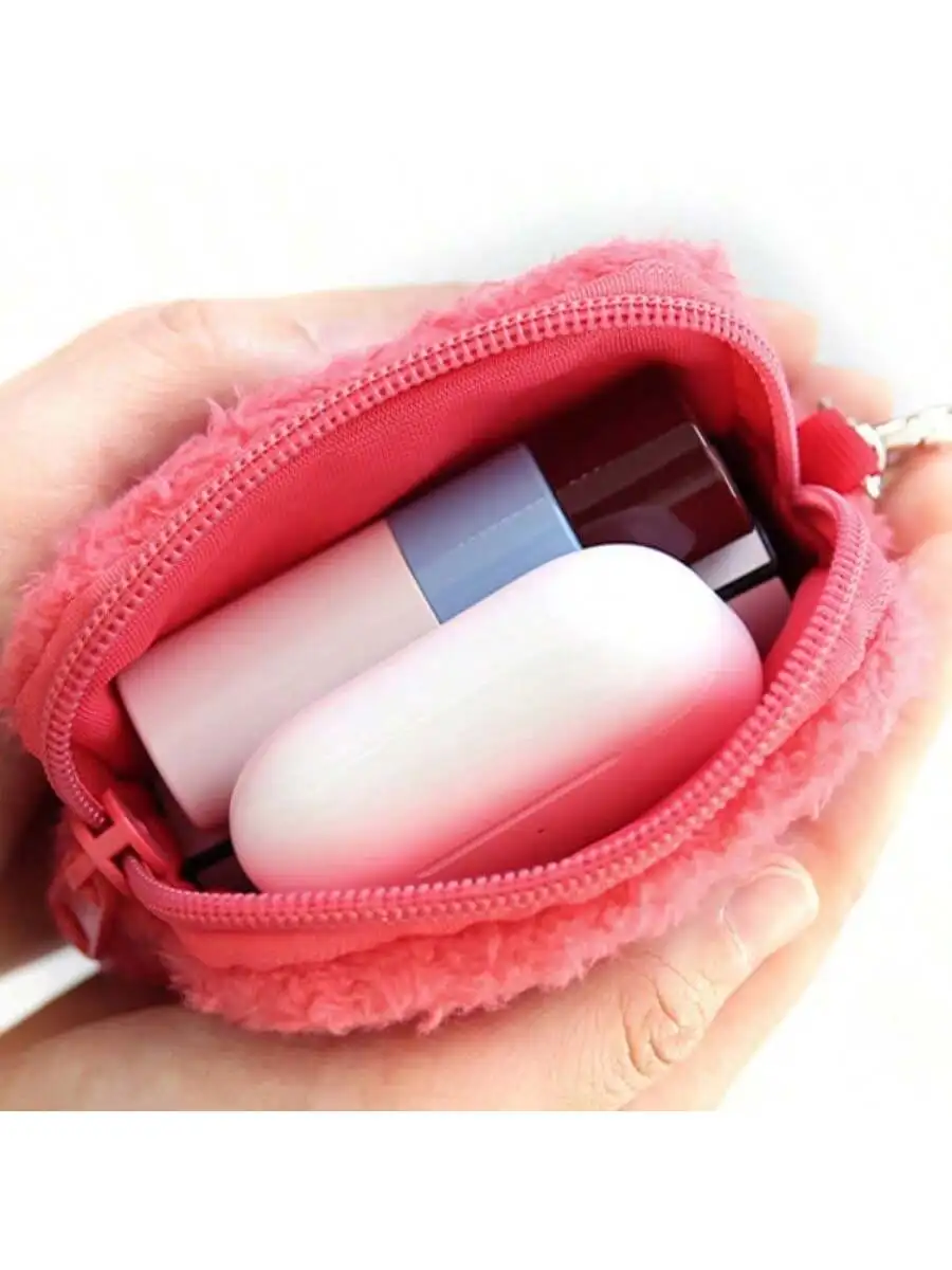 BT21 KPOP Kawaii anime Cooky、Tata Cute Coin Purse Portable Toiletry Makeup Headphone Storage Bag thumbnail 4