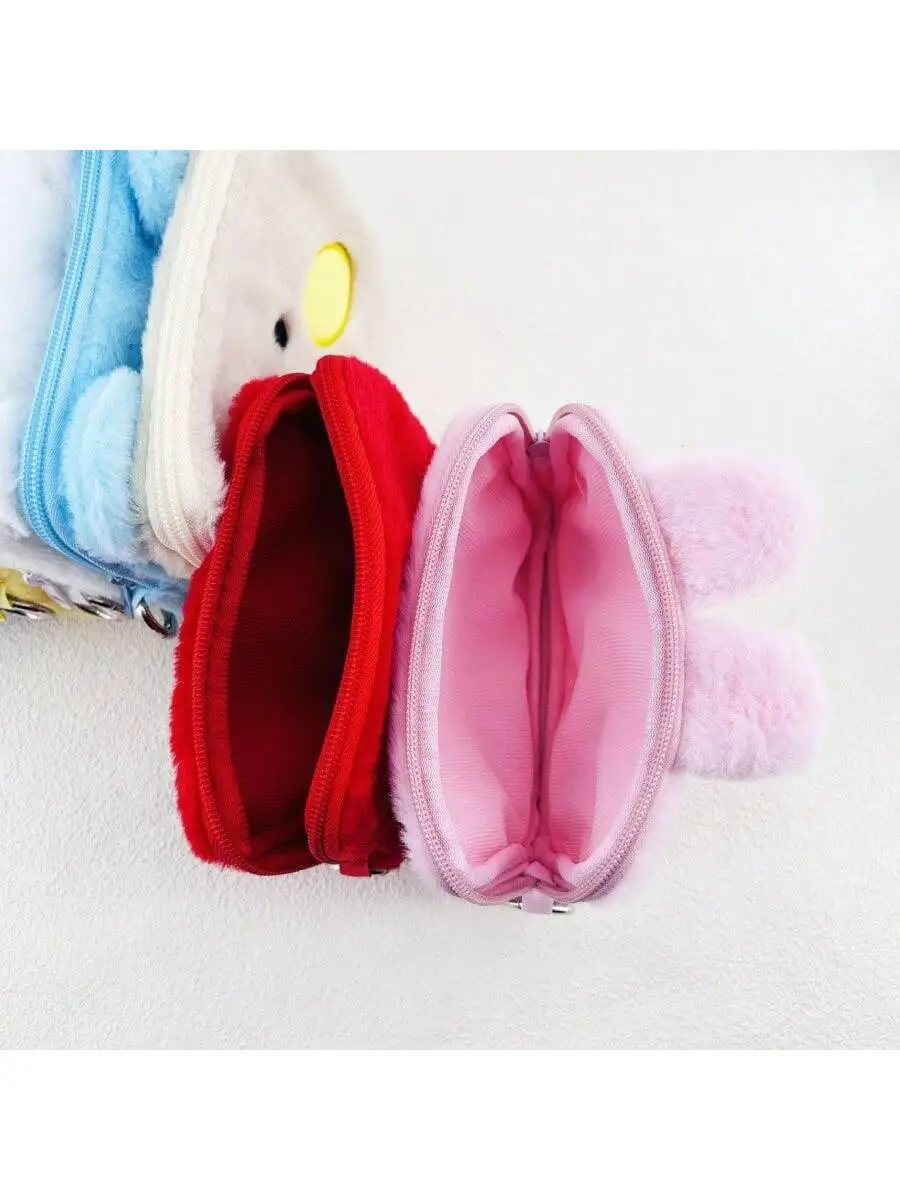 BT21 KPOP Kawaii anime Cooky、Tata Cute Coin Purse Portable Toiletry Makeup Headphone Storage Bag thumbnail 2