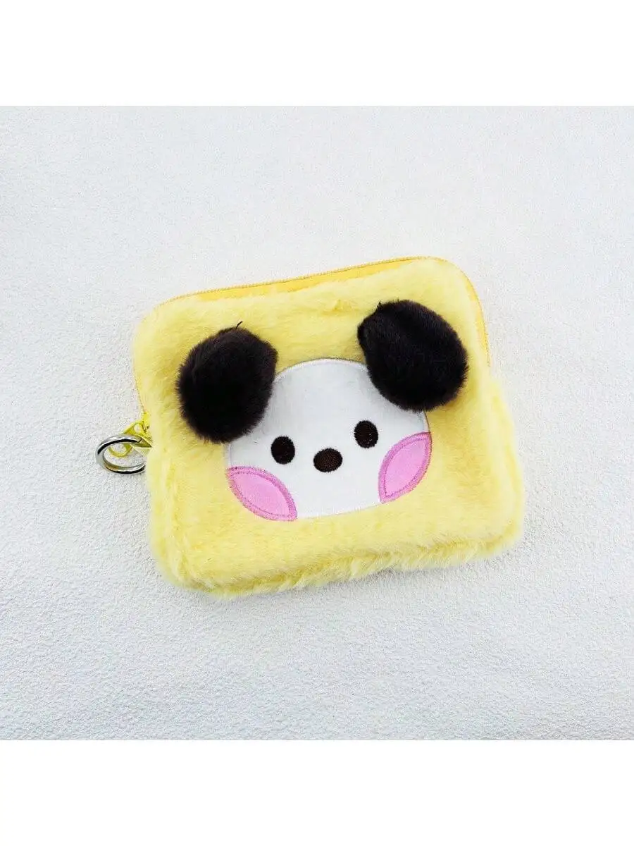 BT21 KPOP Kawaii anime Cooky、Tata Cute Coin Purse Portable Toiletry Makeup Headphone Storage Bag thumbnail 6
