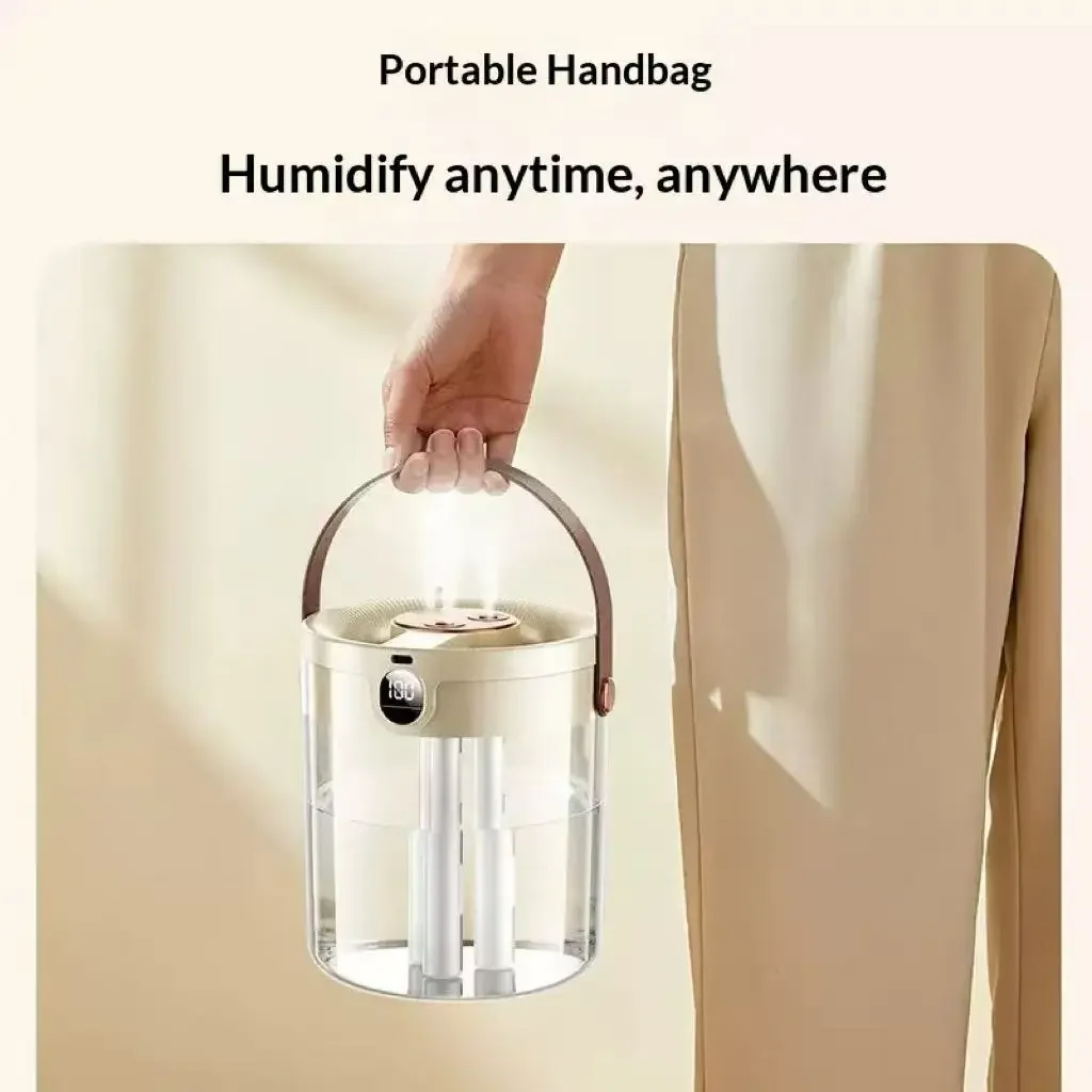 Rechargeable 3 Spray Humidifier Large Capacity Quiet Air Humidifier with Night Light Portable for Home Office Bedroom Desktop thumbnail 5