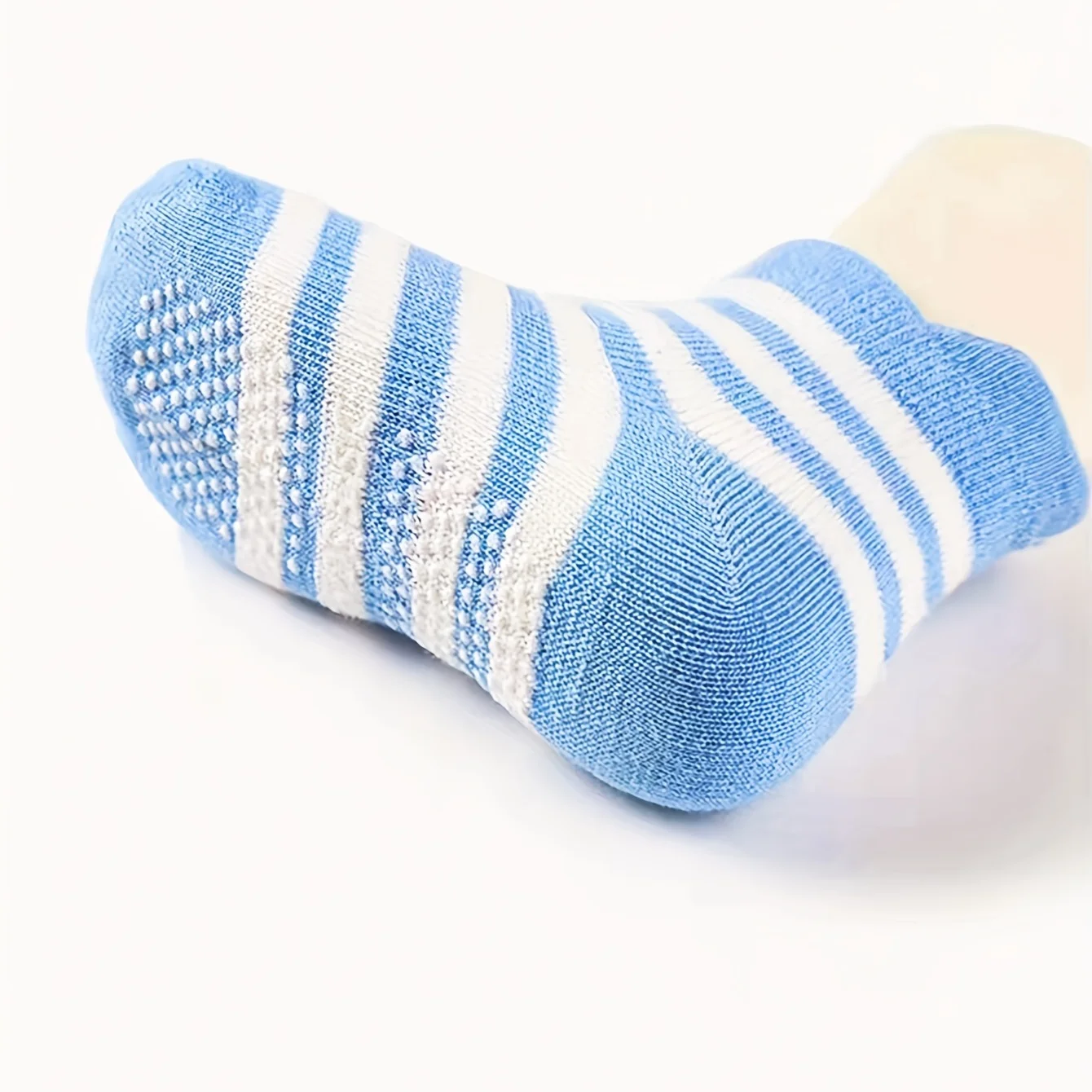 6 pairs of boys and girls' anti slip socks with cute cartoon animal patterns, comfortable and breathable baby floor socks thumbnail 6