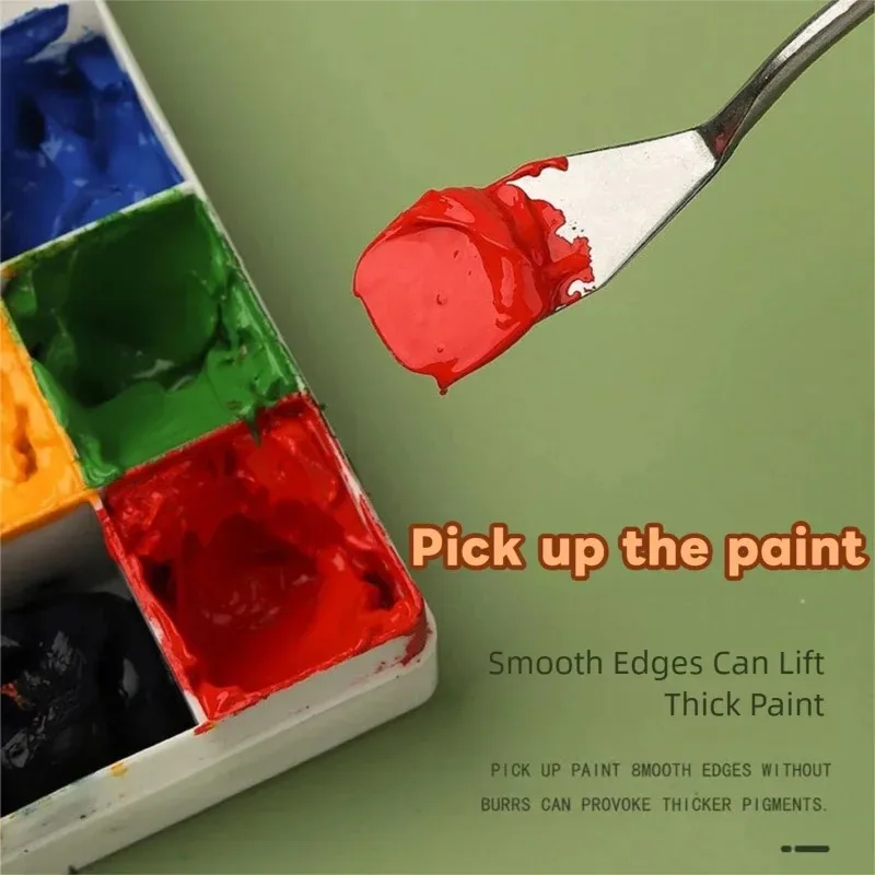 7PCS Wooden Handle Paint Spatula Set Oil Painting Scraper Art Paint Texture Painting Knife Tools MSCTYJ01 thumbnail 5