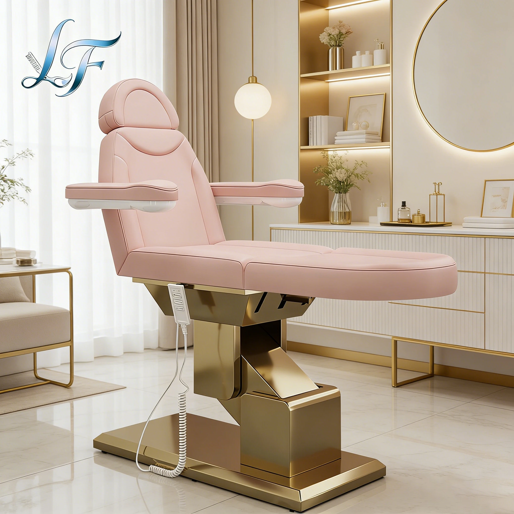 Luxury Salon Furniture 3 Motor Electric Facial Beauty Massage Bed Cosmetic Table Chair For Spa Hotel Fitness Gym Professional thumbnail 5