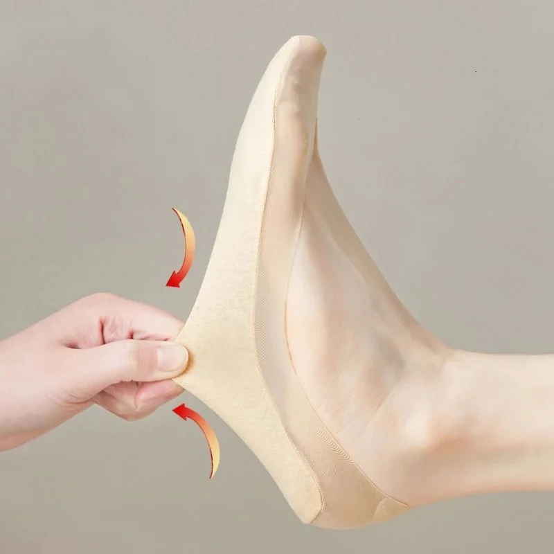 Women's Ultra-Thin No-Show Boat Socks Fashion Invisible Breathable Low-Cut Socks with Wear-Resistant Soft Elastic for Summer thumbnail 6