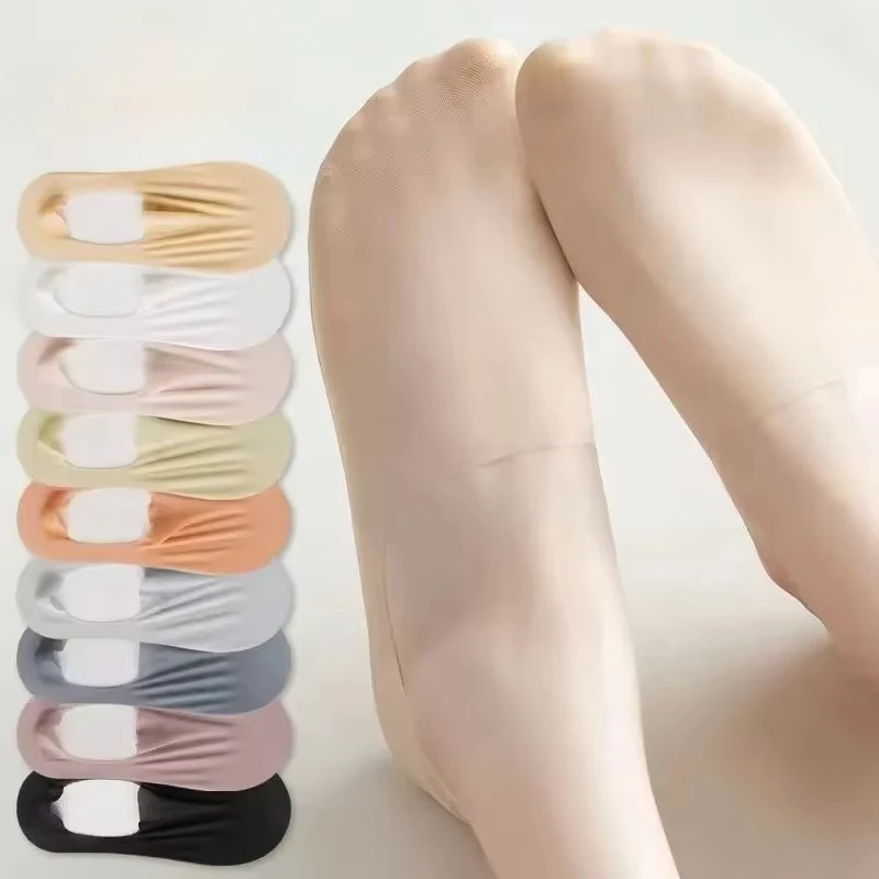 Women's Ultra-Thin No-Show Boat Socks Fashion Invisible Breathable Low-Cut Socks with Wear-Resistant Soft Elastic for Summer thumbnail 3