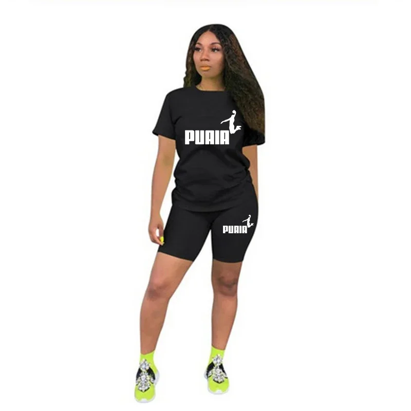 New Quality Casual Woman Clothing Summer Two Piece Set 2026 Women Tracksuit T-Shirts O-Neck Shorts Daily Short Sleeve Hot Sales thumbnail 5