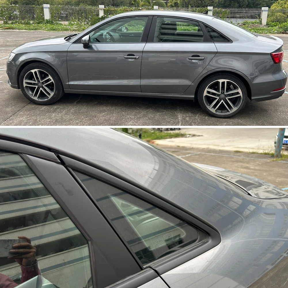 Chrome Delete Window Trim Sticker for Audi A3 8V 2013-2020 sedan Glossy/Matte Black Exterior Decal thumbnail 5