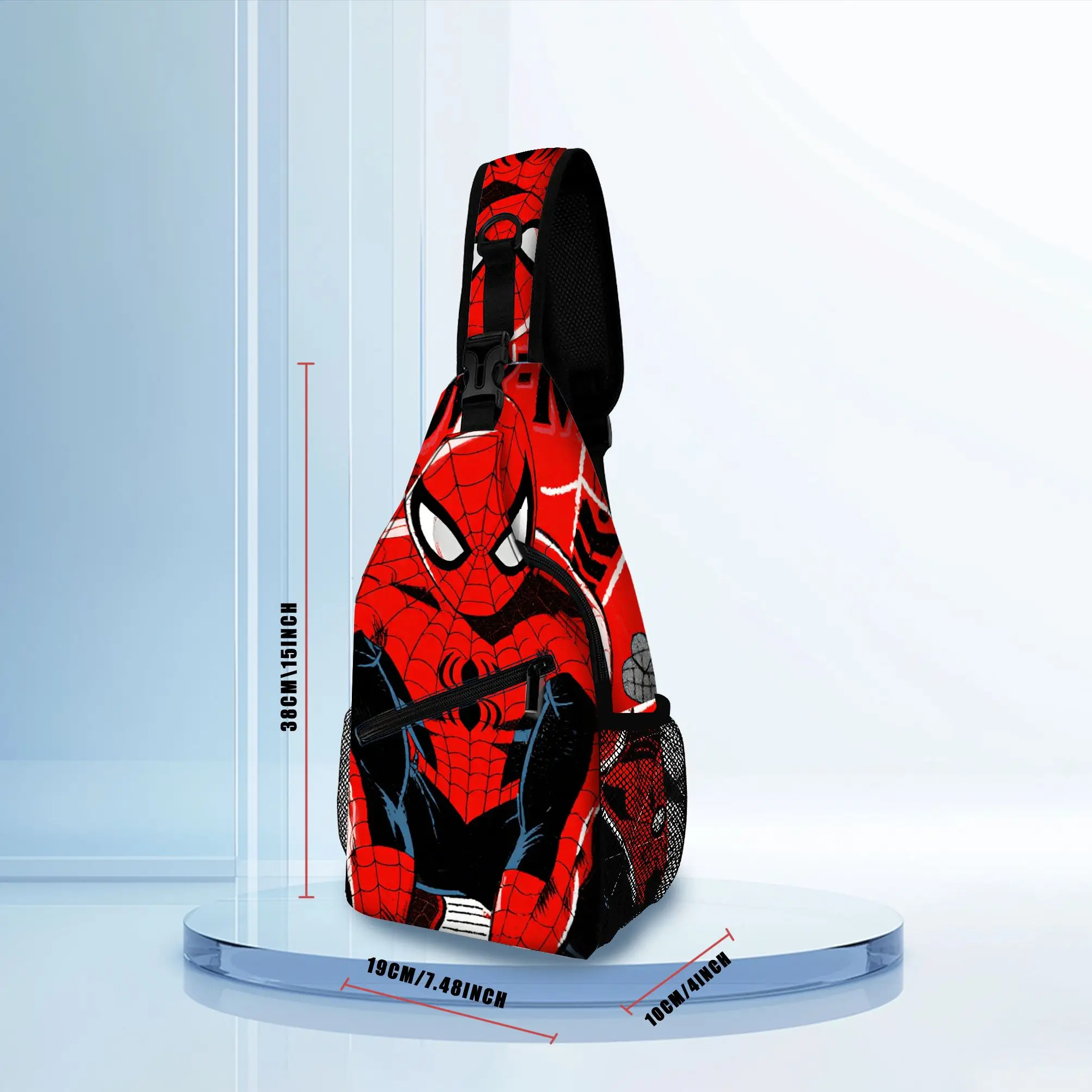 Spider-Man Sling Bag for Men, Superhero Crossbody Backpack, Casual Travel Chest Bag with Comic Print, Lightweight Shoulder Bag thumbnail 2