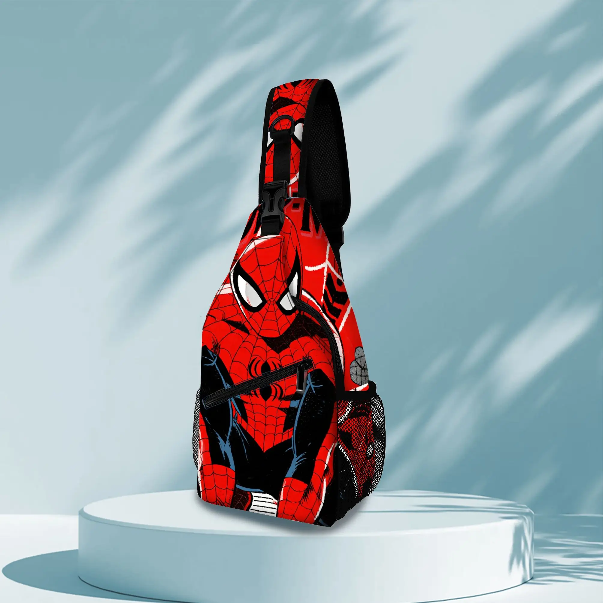 Spider-Man Sling Bag for Men, Superhero Crossbody Backpack, Casual Travel Chest Bag with Comic Print, Lightweight Shoulder Bag thumbnail 6