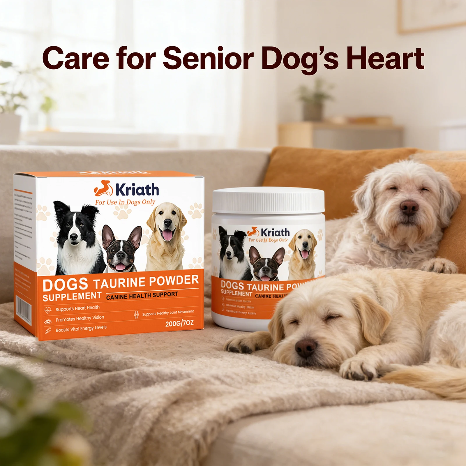 Dogs Taurine Powder Support Heart Health Boosts Vital Energy Levels Maintain Healthy Joint Movement Daily Nutrition Supplements thumbnail 2