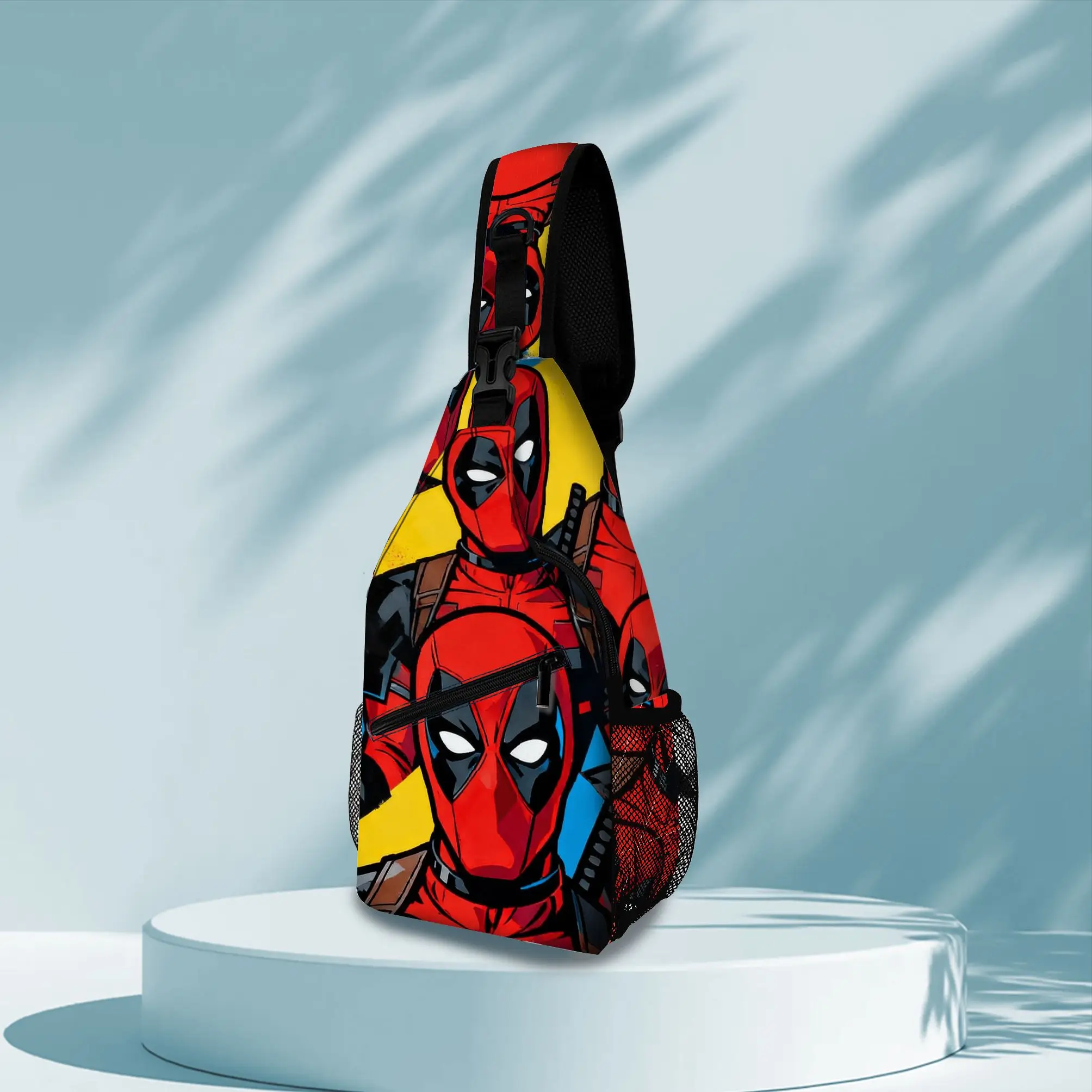 Deadpool Sling Bag for Men, Superhero Crossbody Backpack, Casual Travel Chest Bag with Comic Print, Lightweight Shoulder Bag thumbnail 2