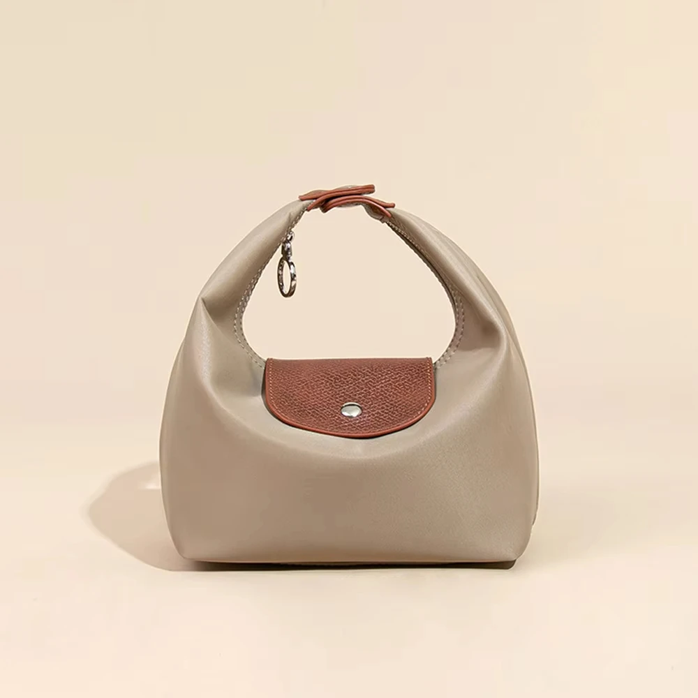 Versatile Lady Crossbody Bag Nylon Waterproof Tote with Two Detachable Straps Fashionable Dumpling Handbag for Women thumbnail 4