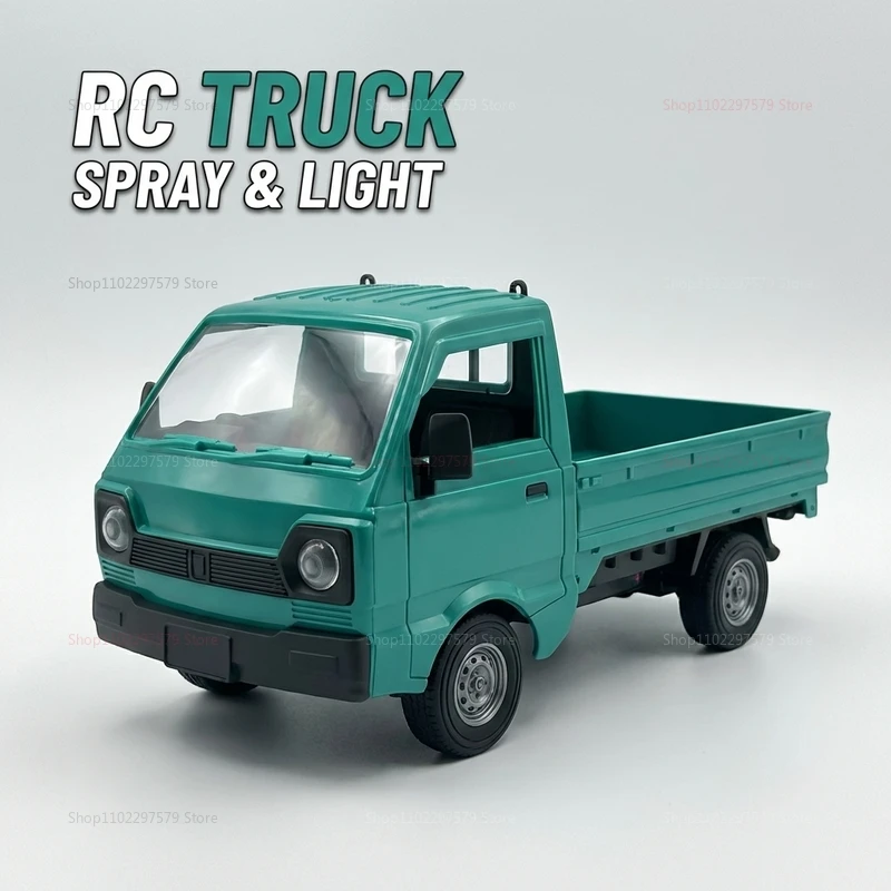 1:16 RC Car Drift Truck With LED Lights Spray Function Remote Control Off-Road Climbing Toys For Kids Boys Outdoor Play Gifts thumbnail 4