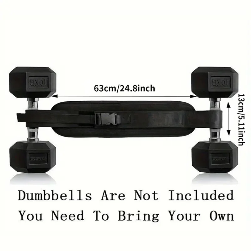 Adjustable Weighted Waist Belt for Men Women, Home Gym Fitness Equipment for Dumbbell Training Hip Shaping Squat Workout Daily thumbnail 6
