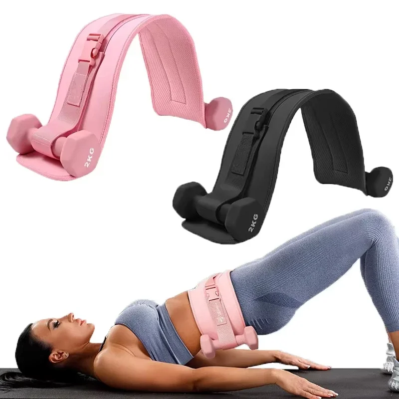 Adjustable Weighted Waist Belt for Men Women, Home Gym Fitness Equipment for Dumbbell Training Hip Shaping Squat Workout Daily thumbnail 2