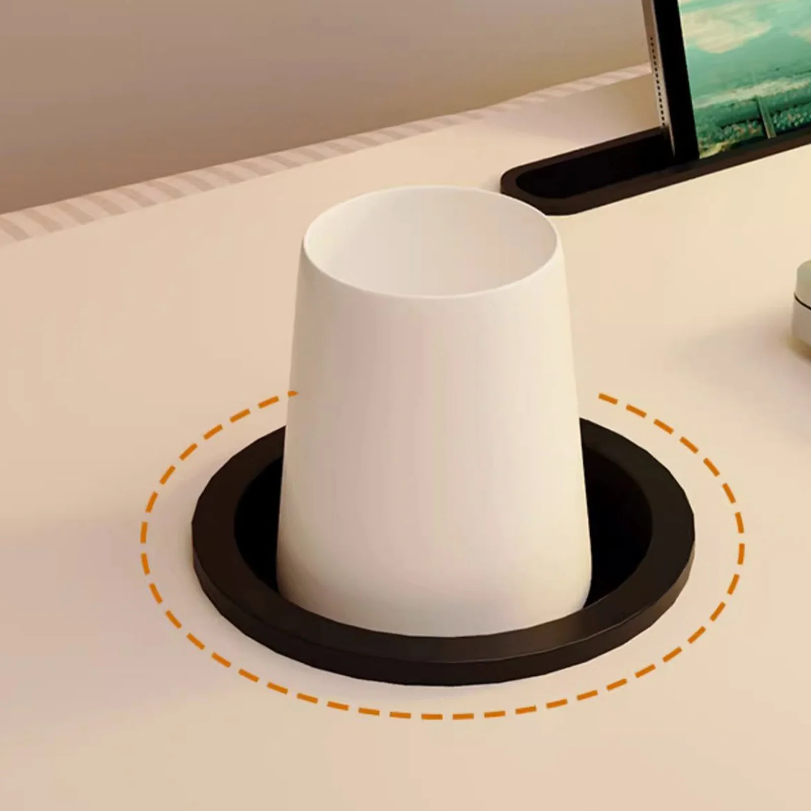Foldable Laptop Bed Desk Portable Bed Table Tray Stand with Cup Holder Drawer for Sofa Floor Bedroom Reading Writing Eating thumbnail 3