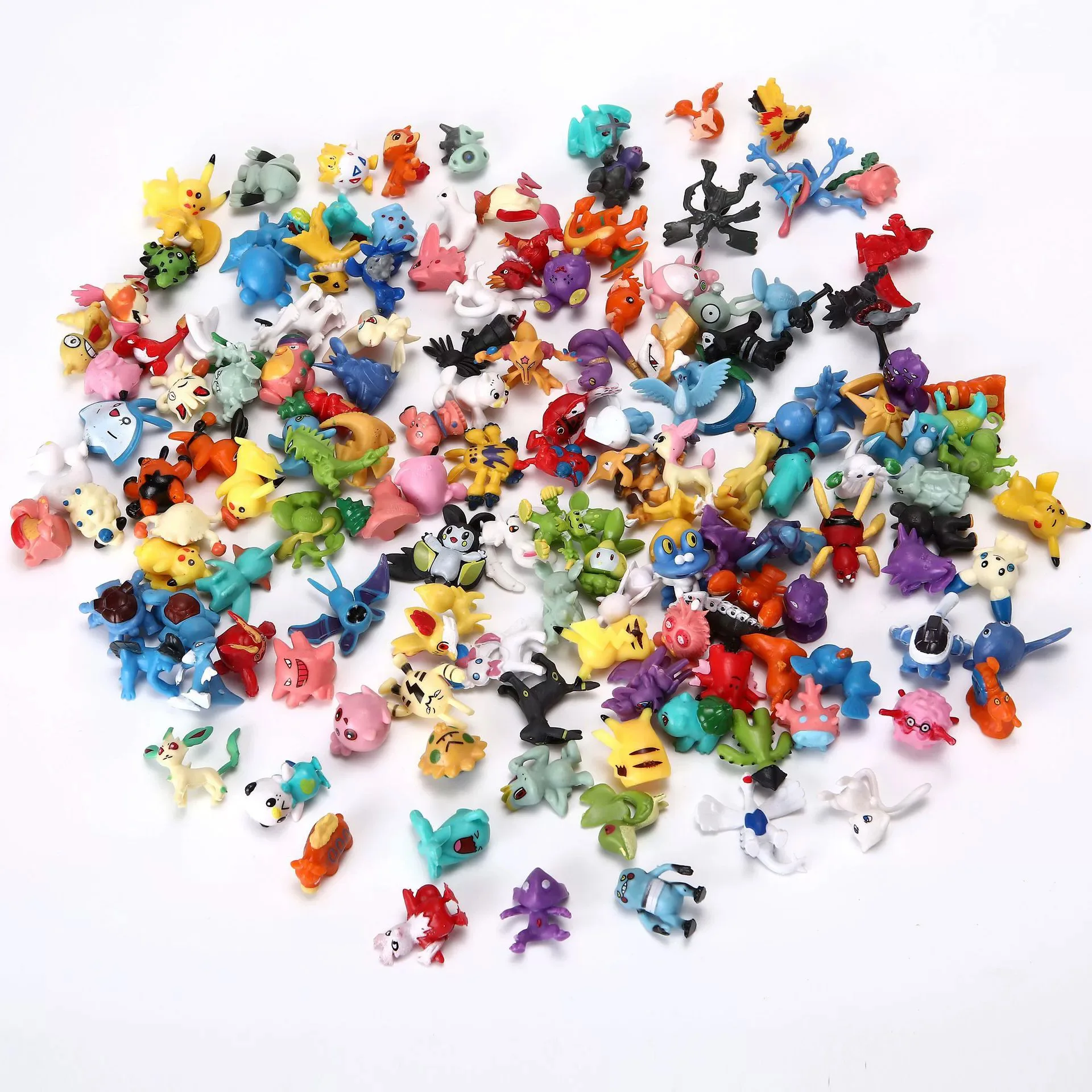 48/72/96/120/144pcs Pokemon Anime Action Toy Figures Doll Model Colletion Toys For Children thumbnail 2