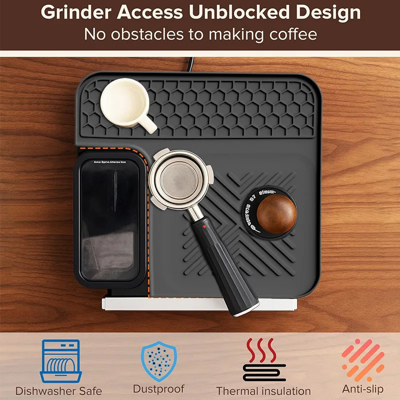 Anti-Slip Silicone Top Cover Mat for Ninja Luxe Cafe Accessories Dustproof Thermal Pad for ES601 ES701 Coffee Maker thumbnail 3