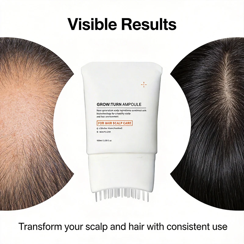 Hair Serum With Built-In Brush,Hair Nourishing Strengthening Essence,Improve Scalp Environment,Scalp Massager,Korean Hair Care thumbnail 5