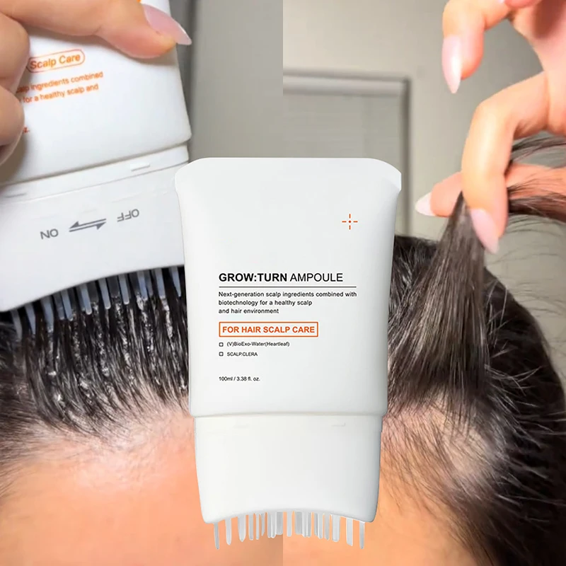 Hair Serum With Built-In Brush,Hair Nourishing Strengthening Essence,Improve Scalp Environment,Scalp Massager,Korean Hair Care thumbnail 2