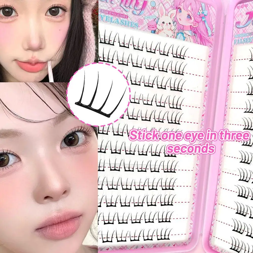 【K-pop 2.0 Style】Self Adhesive False Eyelashes - No Glue Needed Easy to Wear in Seconds Trendy for Daily/Party Eye Makeup thumbnail 4