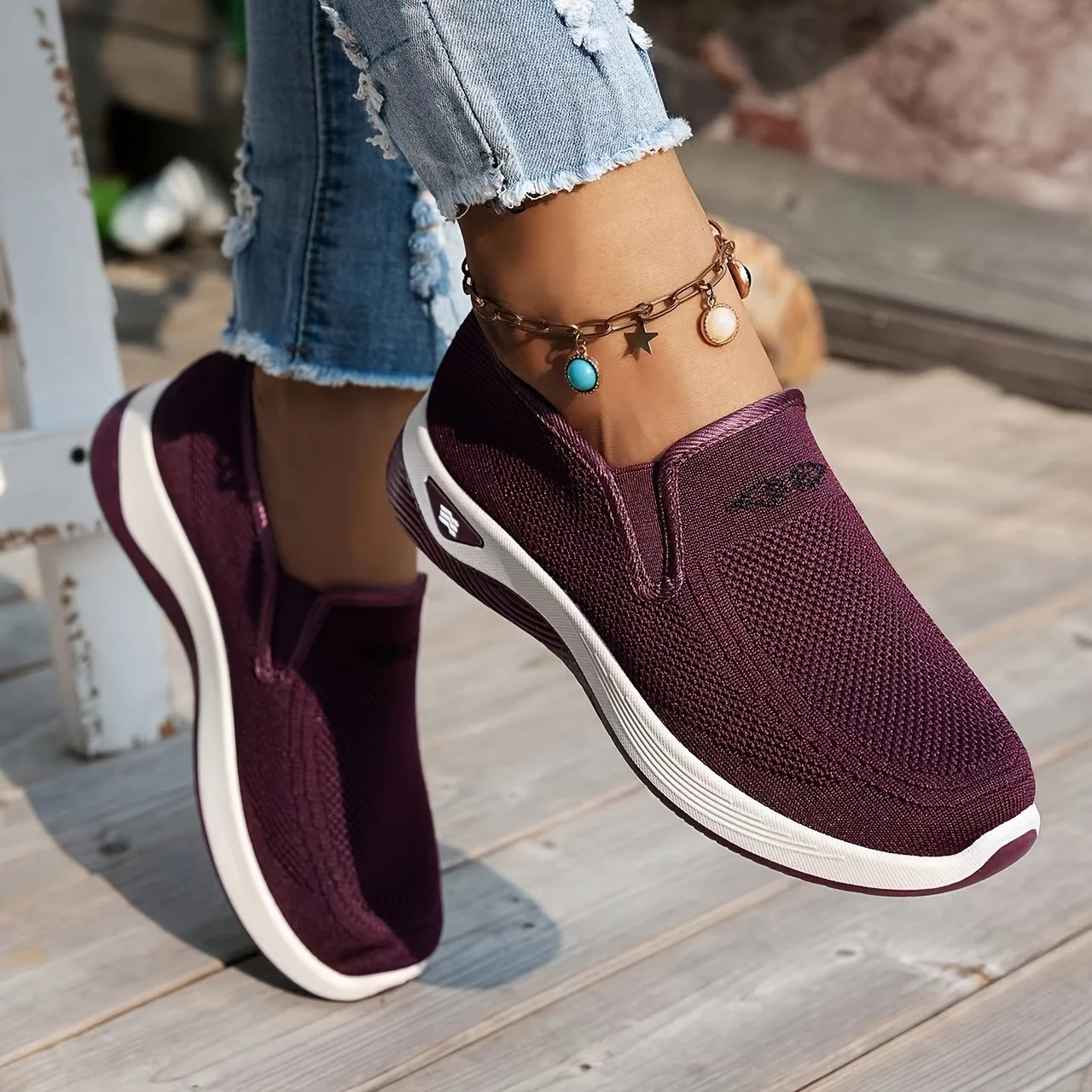 Women's shoes, 2026 summer casual, convenient and comfortable, fashionable single-color casual work shoes thumbnail 3