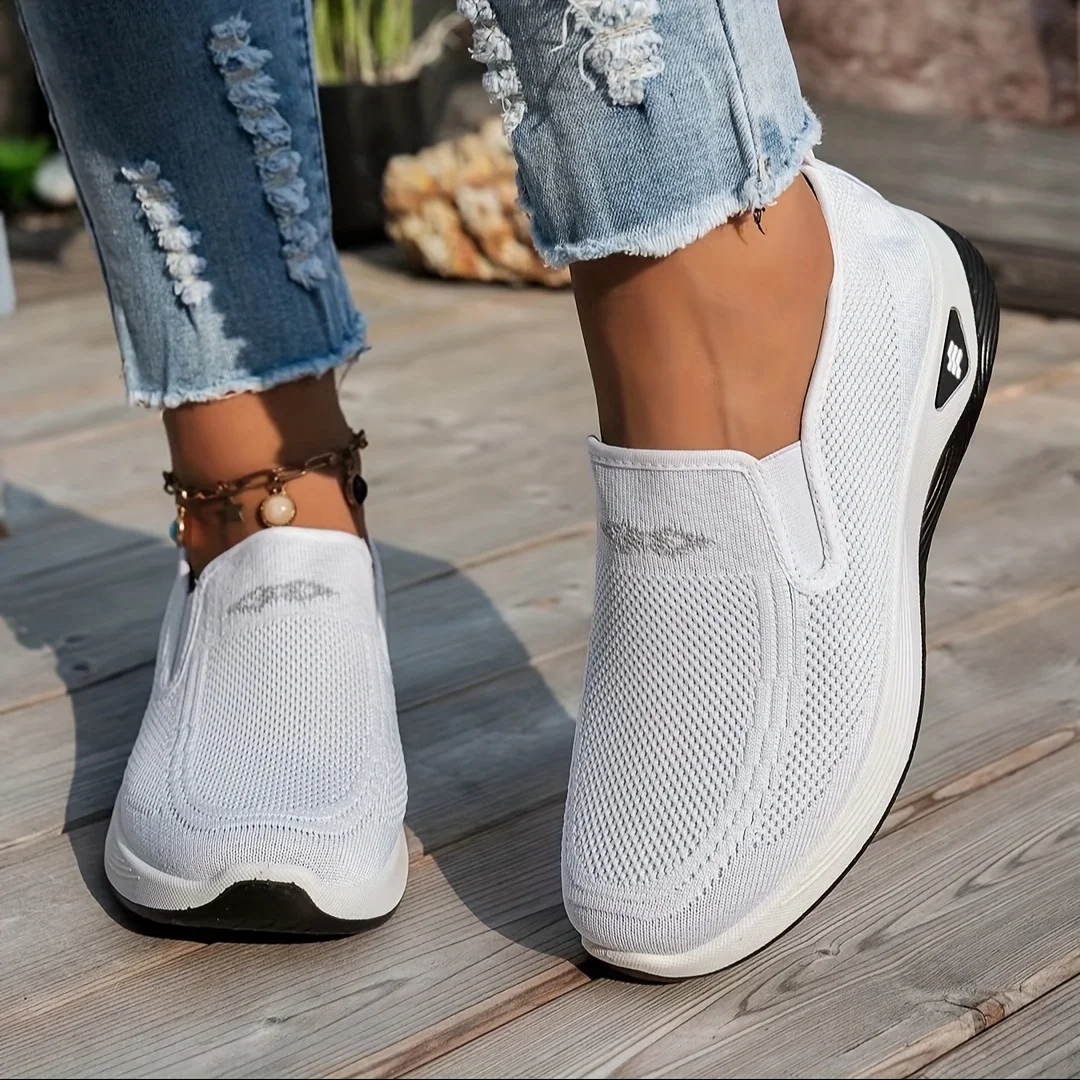 Women's shoes, 2026 summer casual, convenient and comfortable, fashionable single-color casual work shoes thumbnail 4