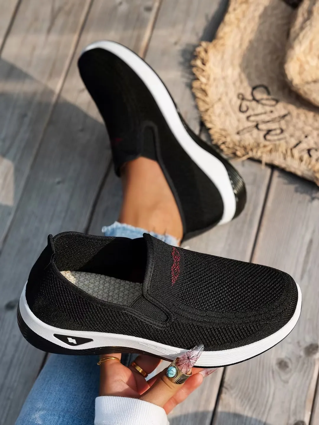 Women's shoes, 2026 summer casual, convenient and comfortable, fashionable single-color casual work shoes thumbnail 5