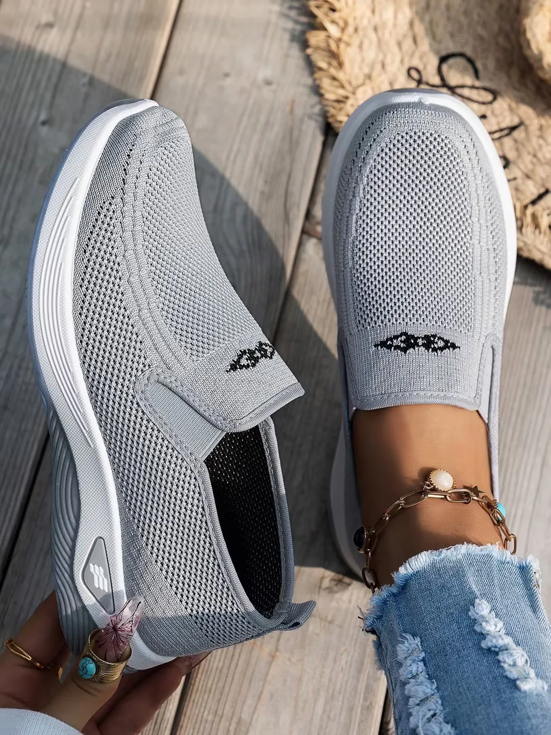 Women's shoes, 2026 summer casual, convenient and comfortable, fashionable single-color casual work shoes thumbnail 6