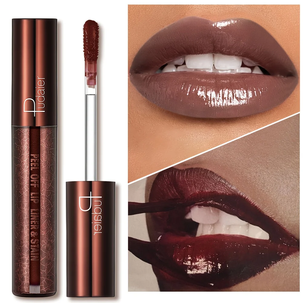 Peel-Off Lip Gloss - Long-wearing waterproof formula, moisturizing gloss, easy to apply, suitable for all light brown skin types thumbnail 2