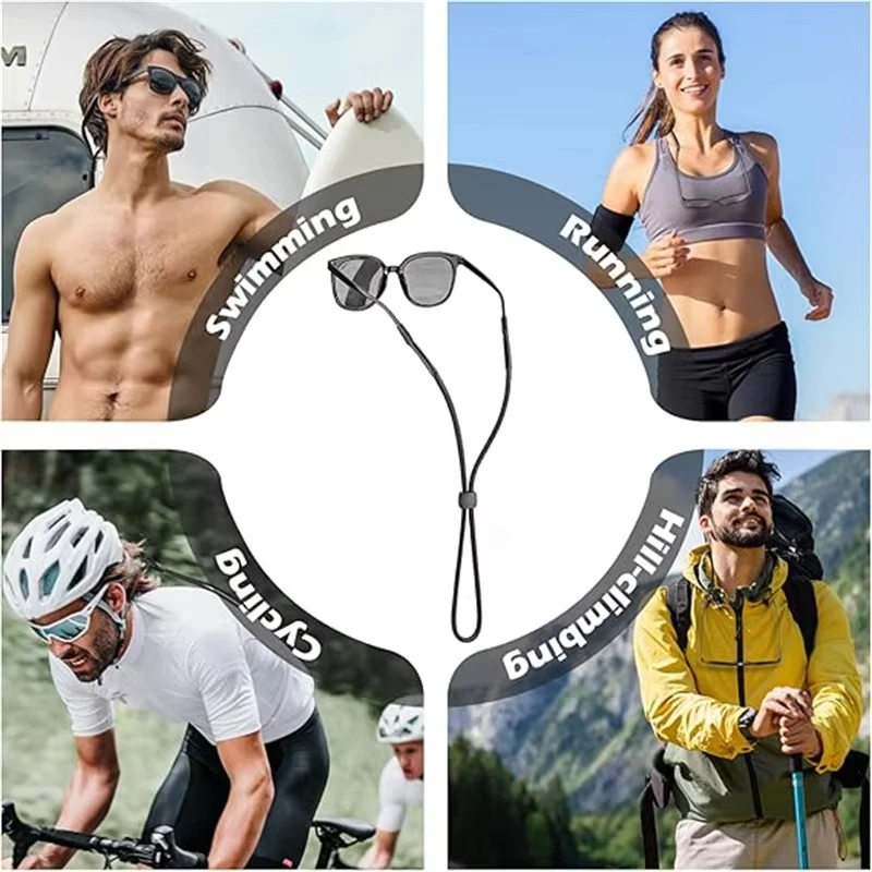 1Pc Sports Eyeglass Strap Sunglass holder Men Women Eyewear Retainer with Adjustable Buckles Reading Glasses Chain thumbnail 4