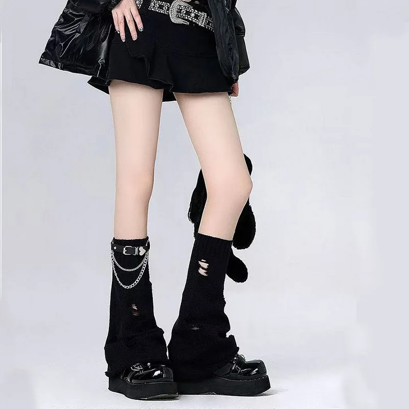 Women Punk Leather thigh strap Sexy Elastic Gothic Leg Garter Belt Harajuku Hip-hop Leg Loop Ring Decoration thumbnail 5