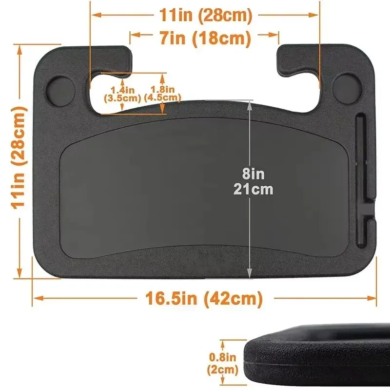 Car Tray Table  Computer Desk Mount Stand Eat Work Car Steering Wheel Dining Table Bracket Drink Food Coffee Tray Board thumbnail 5