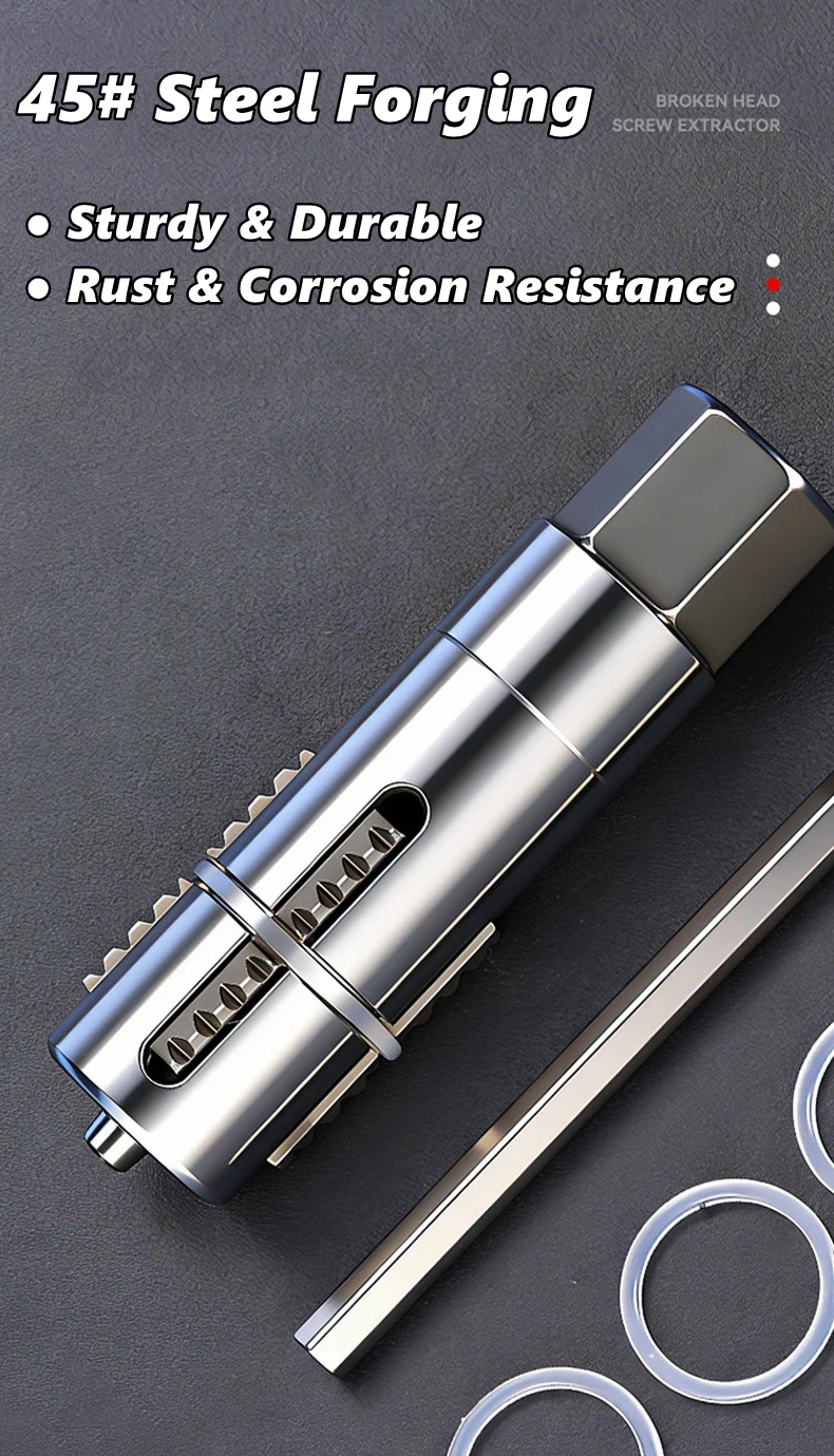 Broken Pipe Extractor Tool Adjustable Damaged Thread Extractor With Hex Wrench For Faucet Valve Tool accessories thumbnail 2