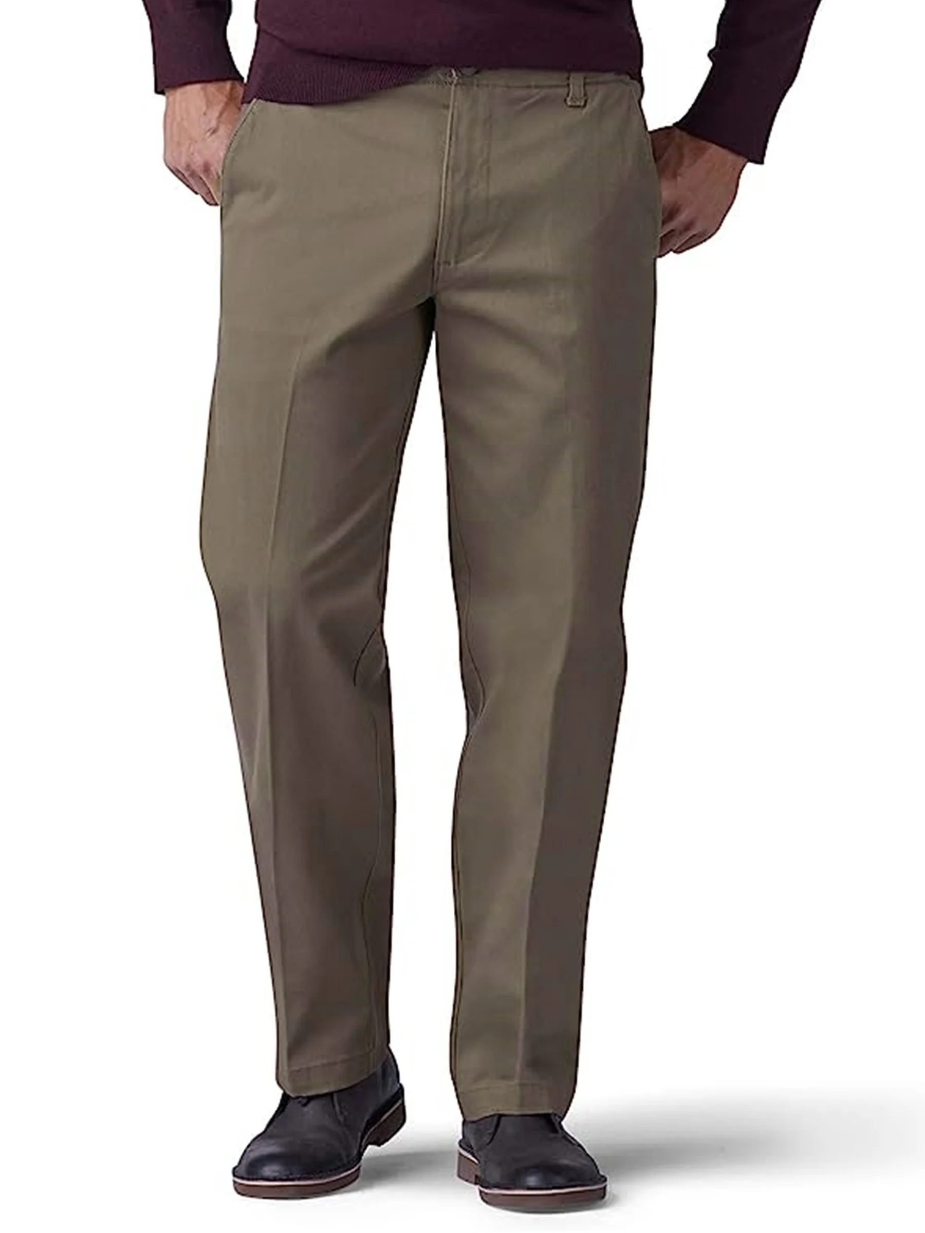 Men Pants Thin Retro Summer Straight Trousers Plus Size Business Hombre Beige Grey Dark Blue Office Formal Daily Pantolon thumbnail 3