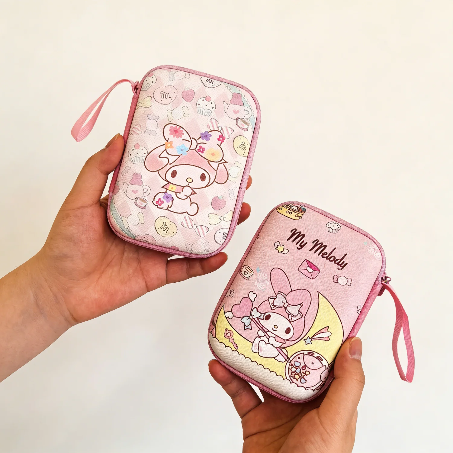 Cartoon Sanrio Data Cable Headphone portable hard drive Storage Bag Charger Protective Case coin purse Travel essentials gifts thumbnail 4