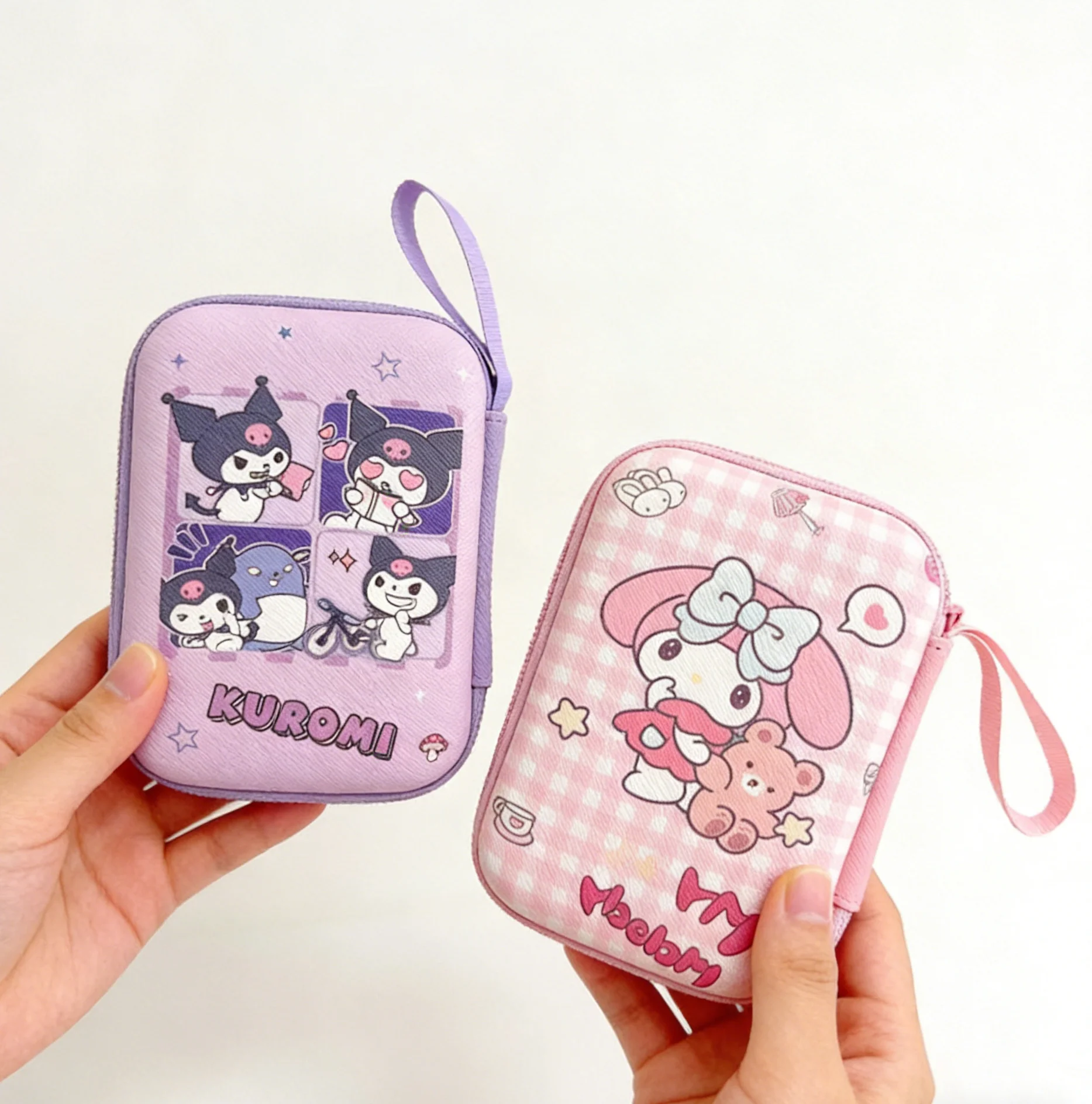 Cartoon Sanrio Data Cable Headphone portable hard drive Storage Bag Charger Protective Case coin purse Travel essentials gifts thumbnail 3