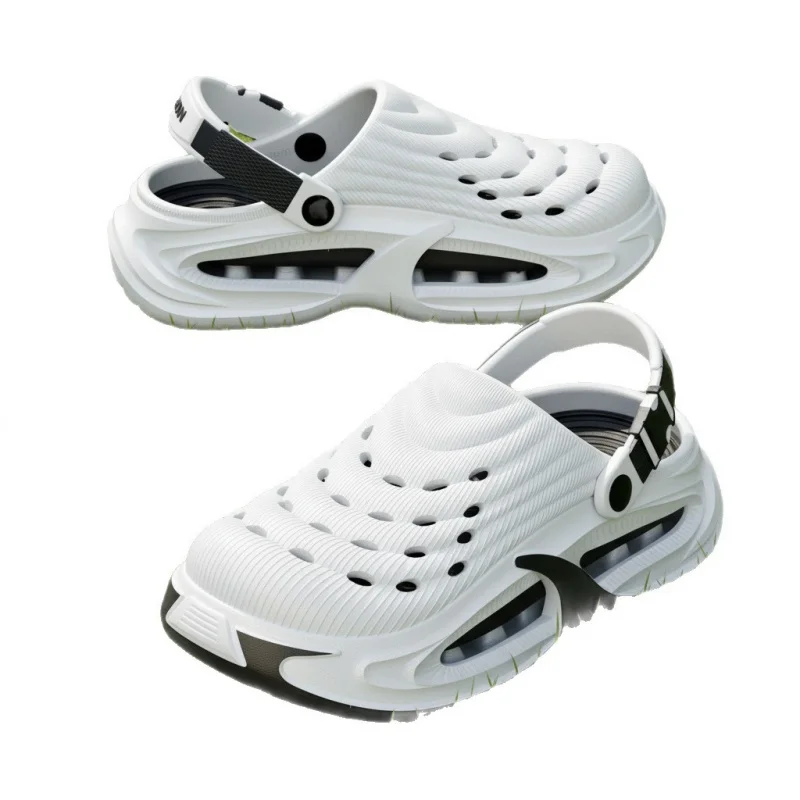 Men's Thick Sole Clogs Summer Outdoor Anti-Slip Wear-Resistant Deodorant Casual Driving Beach Sandals Slip-Ons Two-Wear Mules thumbnail 5