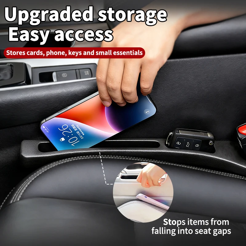 Fit for  Hyundai Tucson，Special Car Seat Gap Filler, 2Pcs Leak Proof Strip, Storage Organizer for Phone & Key, Perfect Fit thumbnail 2