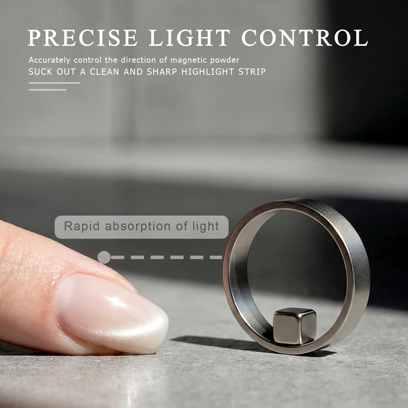 New Circular Cat Eye Nail Magnet Strong Nail Art Magnetic Gel Polish Guide Tool DIY Magnetic Nail Helper Manicure Design thumbnail 4