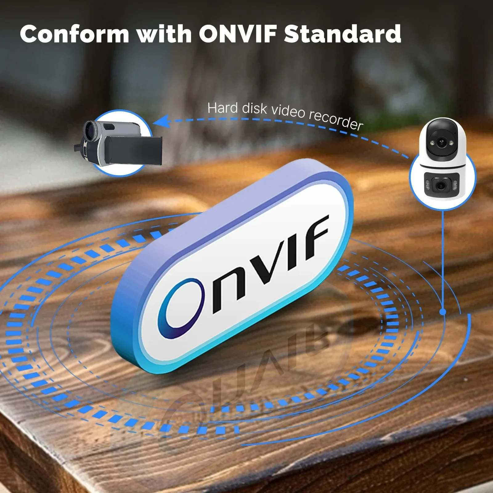 4K 8MP WiFi Surveillance Camera Dual Lens with Adjustable Bracket Two-Way Audio Onvif 10X Zoom Security Wireless Surveillance thumbnail 5