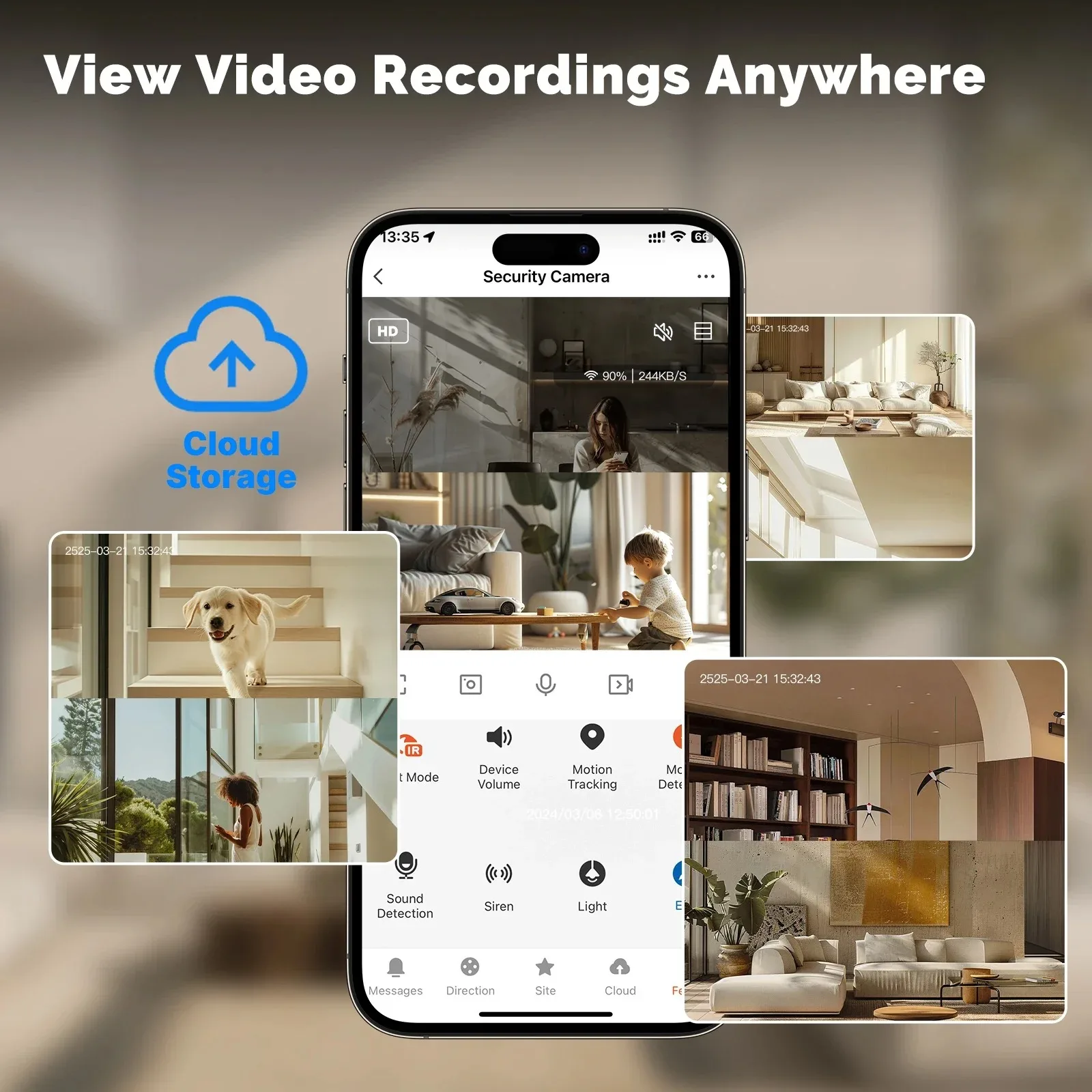 4K 8MP WiFi Surveillance Camera Dual Lens with Adjustable Bracket Two-Way Audio Onvif 10X Zoom Security Wireless Surveillance thumbnail 2