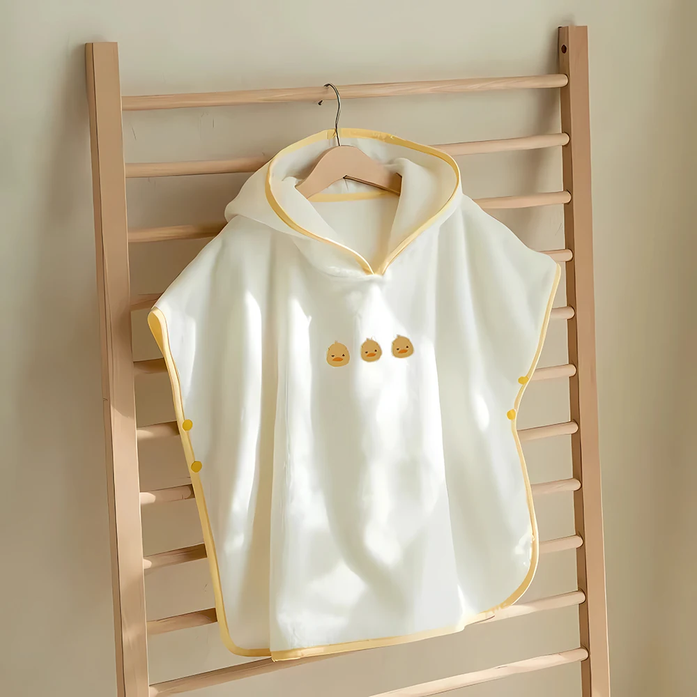 Baby Bath Towel Hooded Soft Coral Velvet Child Bathrobe Cute Cartoon Animal Warm Toddler Sleeping Swaddle Wrap Towel Blanket thumbnail 4