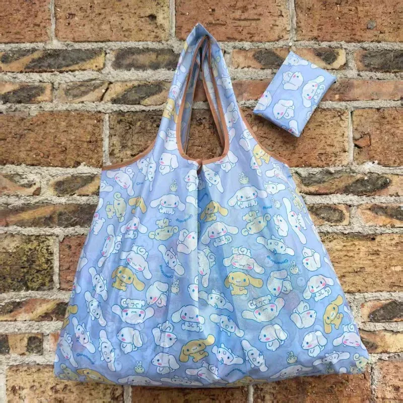 New Hello Kitty Portable Foldable Supermarket Shopping Bag Large Eco-friendly Bag Large Grocery Handbag Capacity Waterproof Tote thumbnail 4