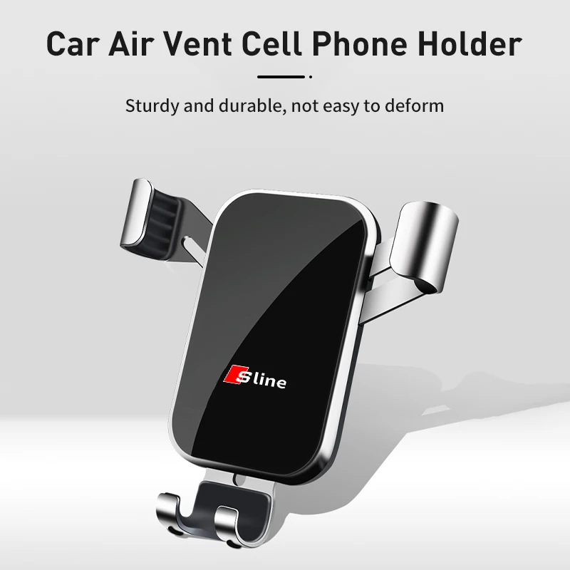 Car Phone Holder Cell Air Vent Mount Moblie GPS Support Stand For Audi Sport S RS Line S7 S8 S5 S6 RS3 RS4 A6 A7 A8 QRS5 TT thumbnail 4