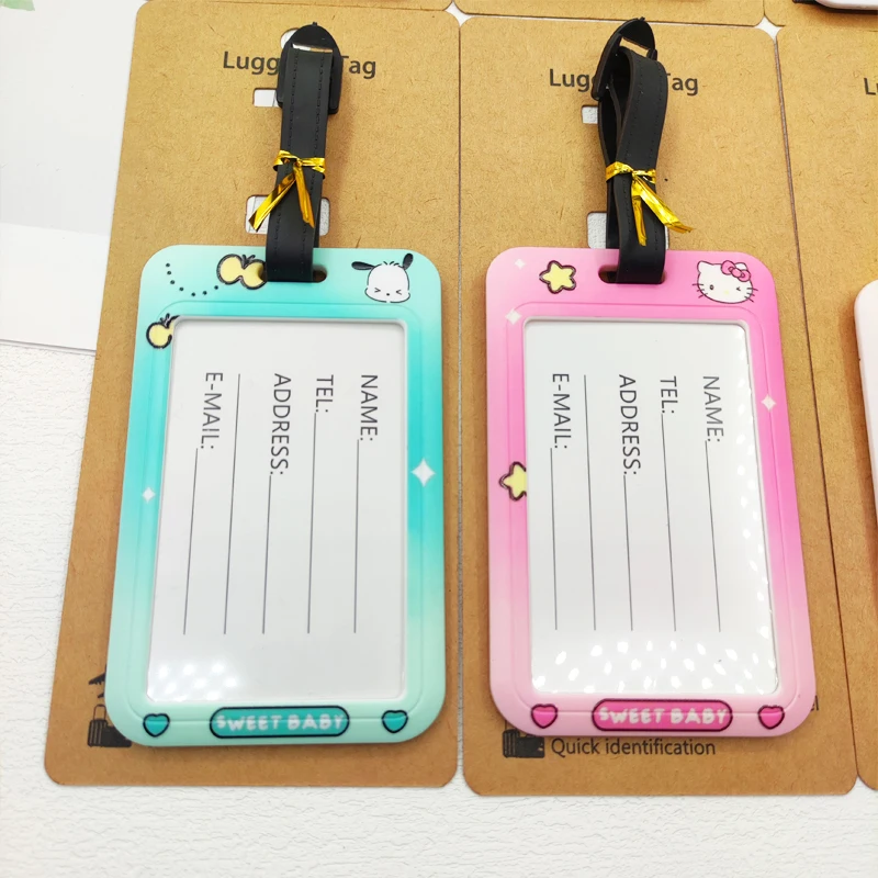 Hello Kitty Travel Luggage Tags Cute Suitcase ID Address Holder Baggage Boarding Tags Portable Label for Girls thumbnail 4