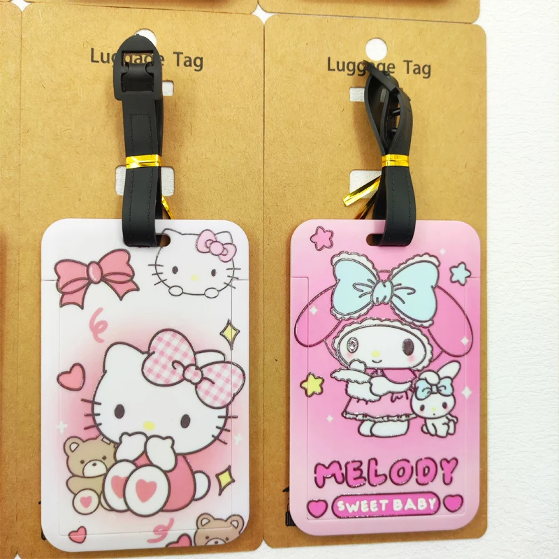 Hello Kitty Travel Luggage Tags Cute Suitcase ID Address Holder Baggage Boarding Tags Portable Label for Girls thumbnail 3